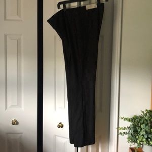 Chico’s black striped Juliet pants